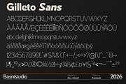 Gilleto – Sans Serif Font, a Sans Serif Font by Basnistudio (Thumbnail 6 of 8)