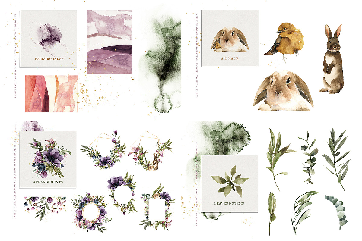 The Amazing Watercolor Bundle, an Object Illustration by Creativeqube Design (Photo 65 of 75)