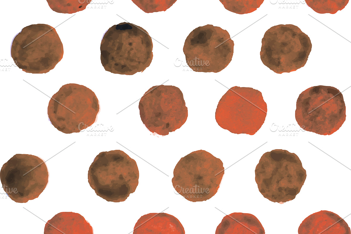Vector watercolor dots preview 5