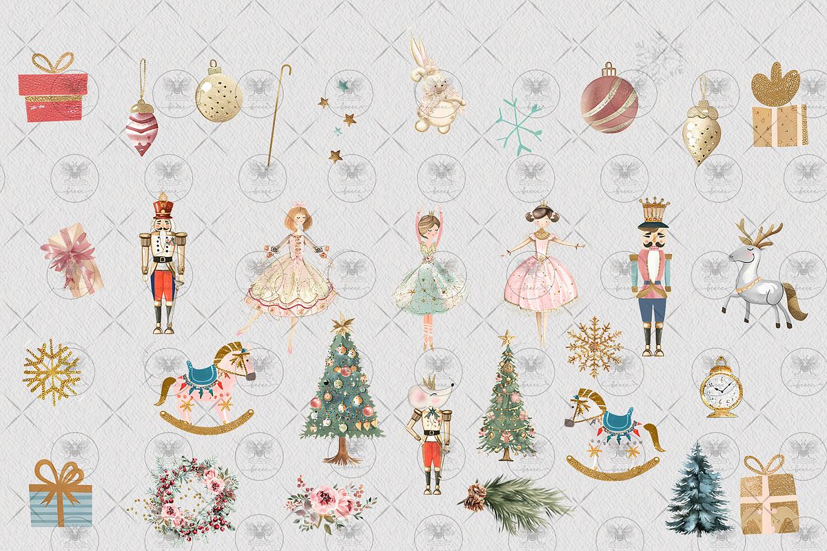 Nutcracker Clipart Watercolor, an Illustration by BigCakeBee (Photo 3 of 4)