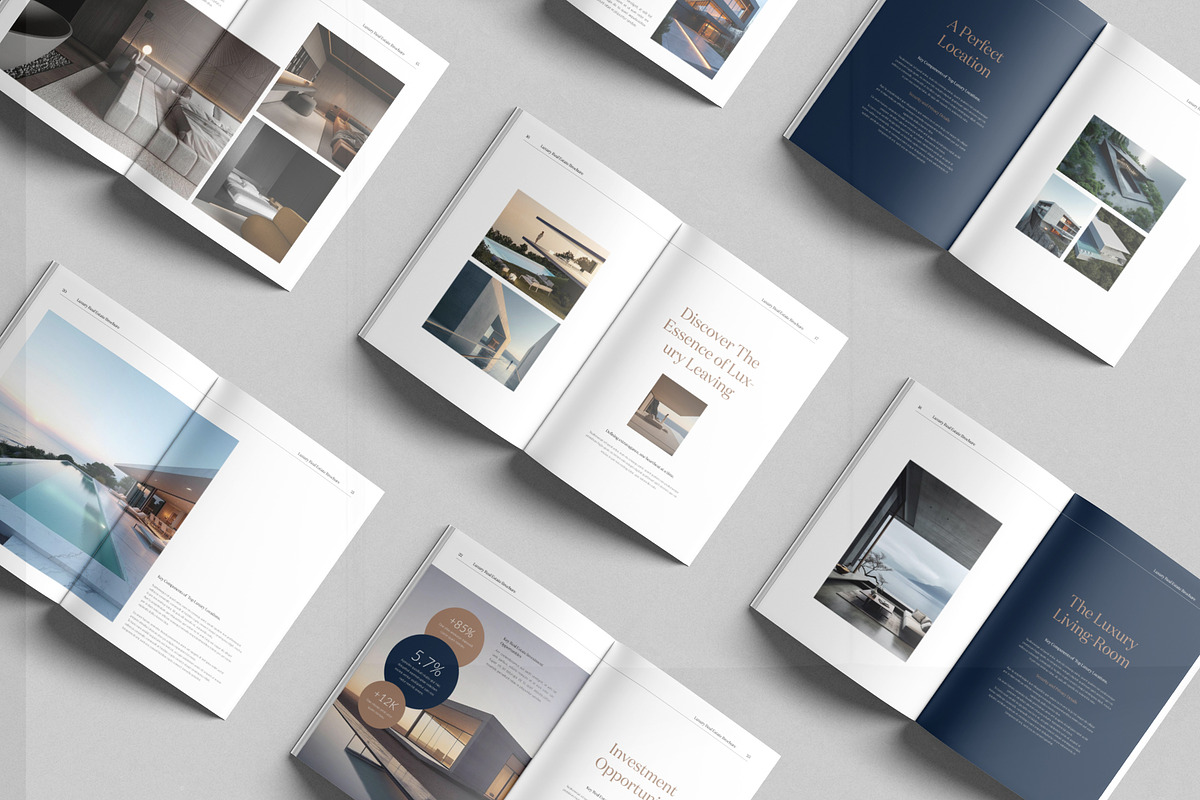 Luxury Real Estate Brochure Template, a Brochure Template by DesignCrest (Photo 10 of 14)