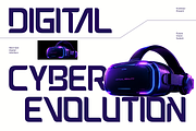 Mecha - Futuristic Tech Display Font, a Sans Serif Font by Font Liner (Thumbnail 4 of 9)