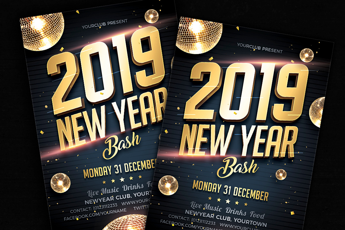 New Year Bash, a Flyer Template by DesignWorkz (Photo 2 of 2)