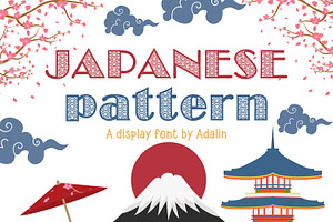 Japanese Pattern - Display Font