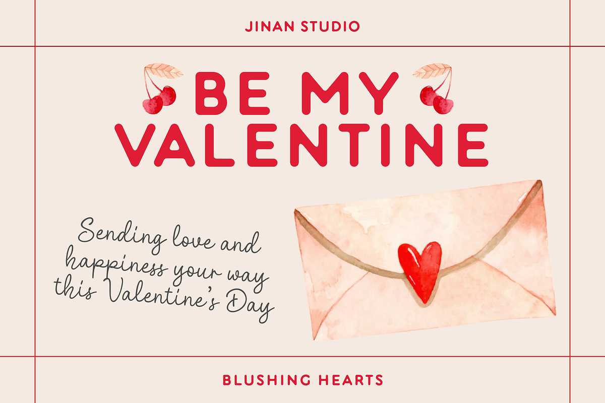 Blushing Hearts - A Font Duo, a Script Font by Ainun Jinan (Photo 3 of 9)