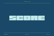 Score - Modern Display Typeface, a Font by Letterna (Thumbnail 1 of 5)