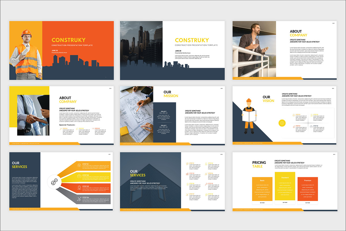 Construction Presentation Template