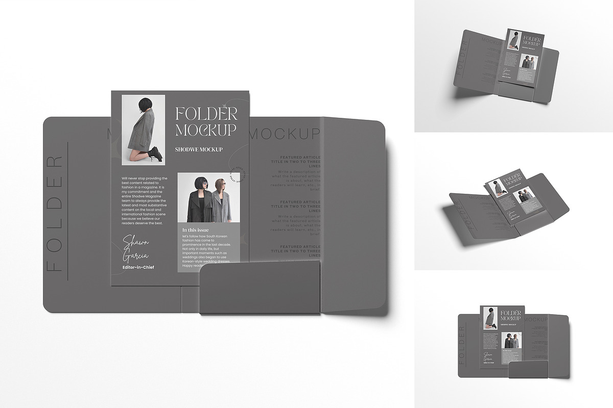 Folder Mockup, an Advertising Mockup by Afif_studio (Photo 4 of 4)