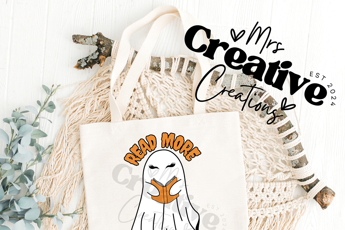 Read more Books Cute Ghost Halloween, a Graphic by Mrs. Creative Creations (Photo 4 of 6)