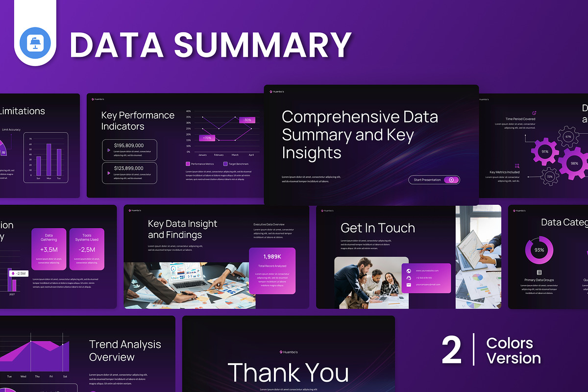 Data Summary Keynote, a Presentation Template by Antstheme (Photo 1 of 4)