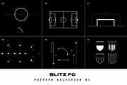BLITZ F.C. - FUTBOL VECTOR PACK, a Pattern Graphic by GOAT Design Co. (Thumbnail 5 of 8)