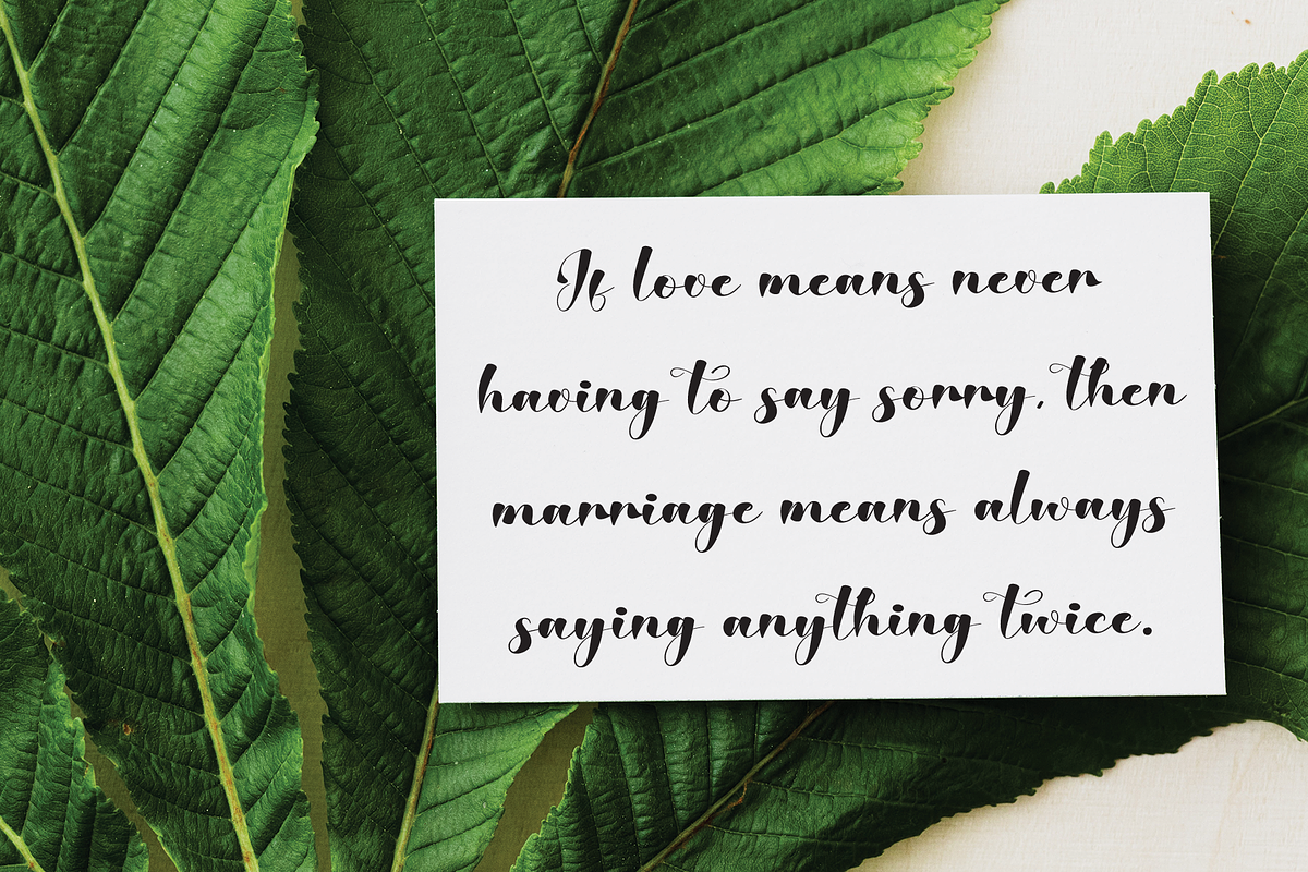 Partner Monica | Script Font, a Handwritten Font by Scratchones (Photo 4 of 8)