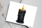 Watercolor Dark Gothic Core Clipart, an Illustration by Canvas Craft (Thumbnail 4 of 7)