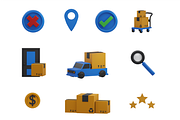 3D Delivery & Logistics Pack, a 3D by Dudukbersama (Thumbnail 3 of 3)