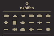 Vintage Badges Vector Shapes, an Object Graphic by pawellpi (Thumbnail 4 of 6)