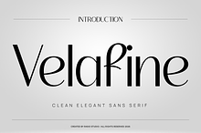Velafine Clean Sans Serif Font