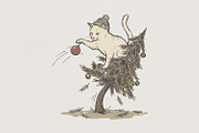 Christmas Cat PNG, Funny Cat in, an Illustration by SharpMarketplace (Thumbnail 1 of 4)