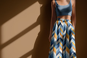 Wide Cotton Pants Studio Mockup PSD, a Bottom Mockup by 1001 mockups (Thumbnail 3 of 9)
