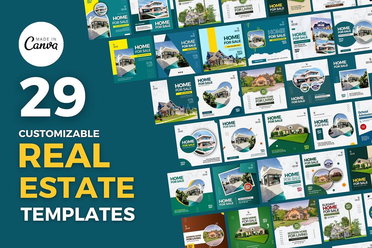 Real Estate Canva Flyer Bundle, a Social Media Template by MK Creatives (Photo 1 of 2)