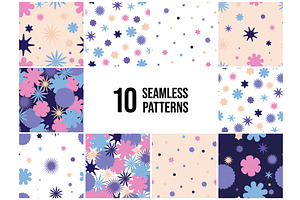 Abstract Seamless Pattern Set, an Illustration by Alena Stoyko design