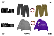 Streetwear Realistic Clothing Mockup, a Hoody Mockup by NYCTHOPILIA STUDIO (Thumbnail 4 of 6)