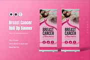 Breast Cancer Roll Up Banner, a Print Template by Fannan Studio (Thumbnail 1 of 2)