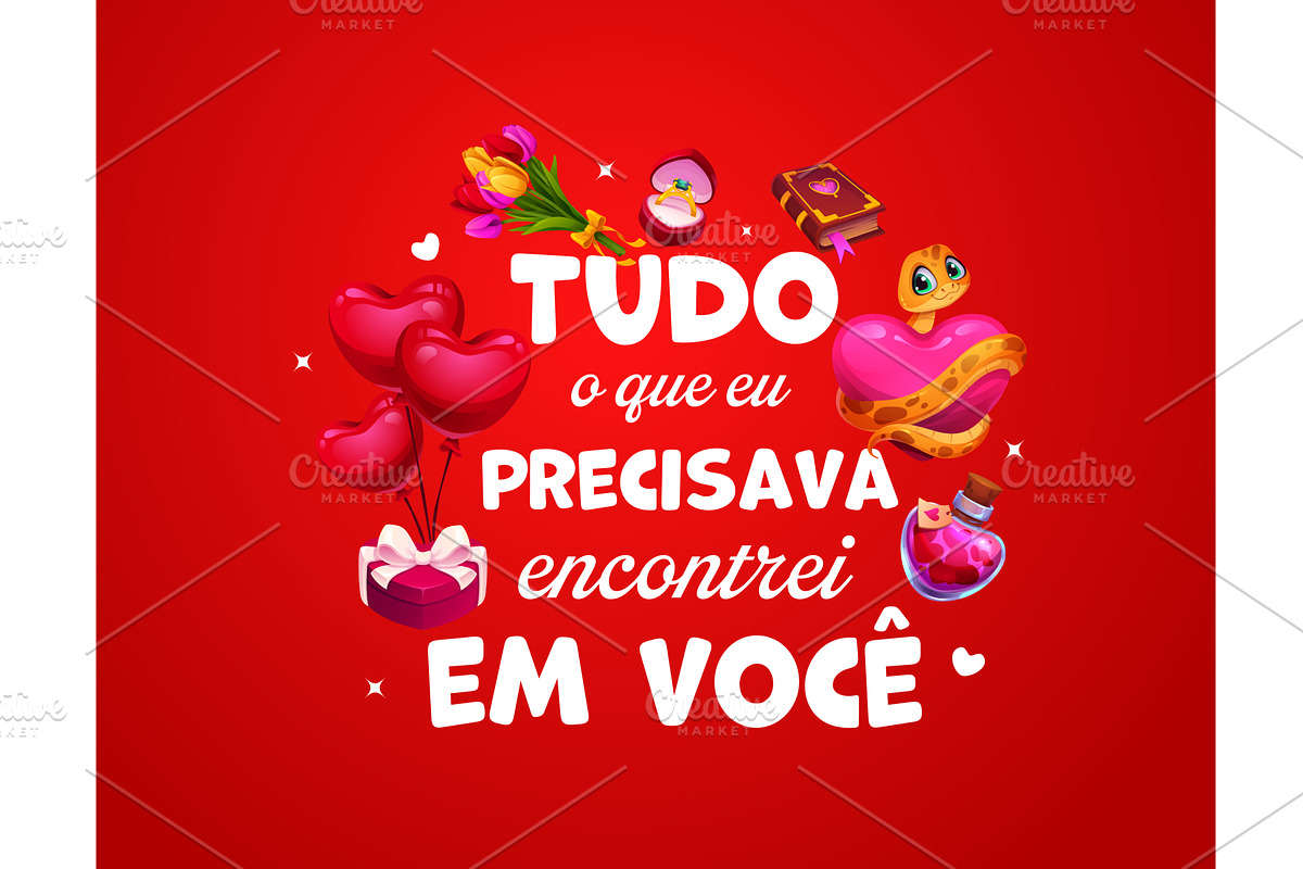 Valentines day romantic quote phrase, a Seasonal Illustration by Buch&Bee
