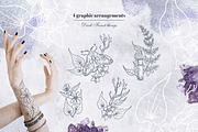 Deep Night Forest graphic kit., an Illustration by Dinkoobraz (Thumbnail 11 of 17)