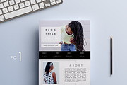 Blog Media Kit | Two Pages, a Resume Template by Blogger Kit Co. (Thumbnail 5 of 6)