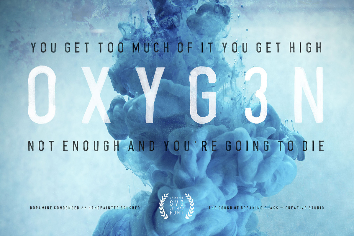 Dopamine SVG | Hand Brushed Font preview 5