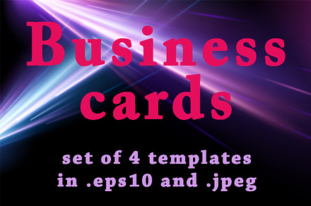Business cards abstract templates, a Business Card Template by Vjom