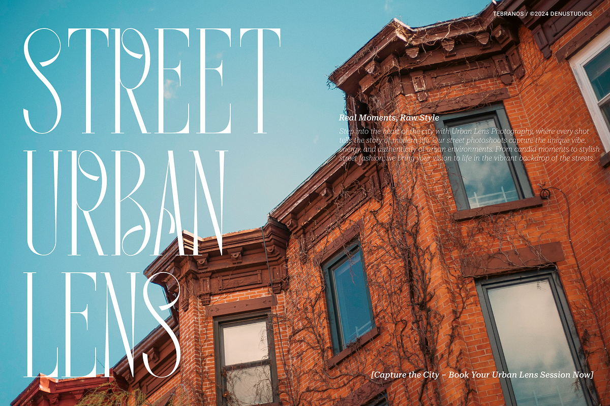 Tebranos | Modern Display Serif, a Serif Font by Denustudios (Photo 3 of 13)