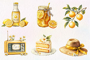 Cozy Yellow Summer Clipart, an Illustration by CreationArt (Thumbnail 7 of 9)