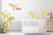 Dino Land Watercolor Clipart, an Animal Illustration by natalisart (Thumbnail 9 of 11)