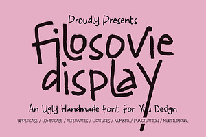Filosovie Display – Quirky Ugly Font