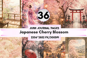 36 Japan Junk Journal Pages