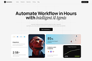 Ai Automation WorkFlow Landing Page, a Landing Page Template by Hammad Arif (Thumbnail 2 of 2)