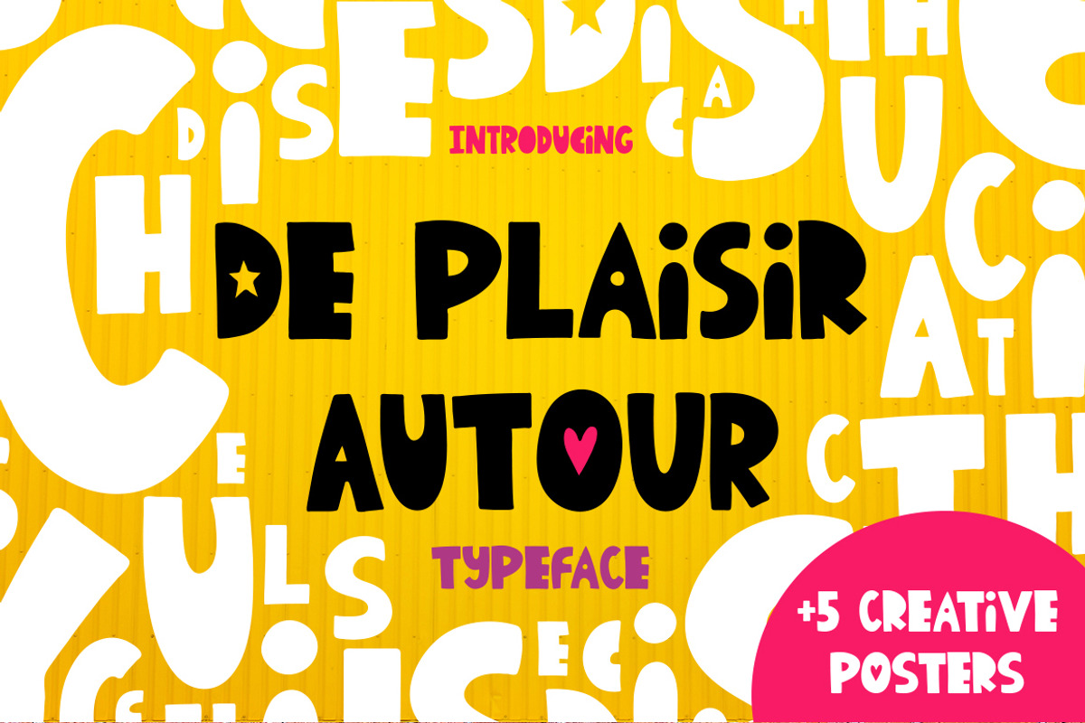De Plaisir Autour - typeface
