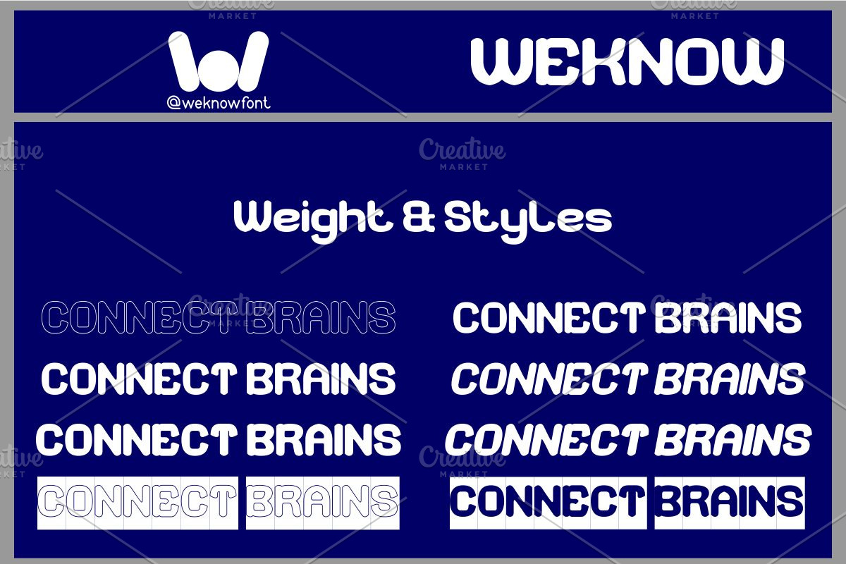 Connect Brains font, a Font by weknow (Photo 8 of 9)