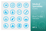 Blue Medical Specialties Icons Set 2, an Icon by introwiz1 (Thumbnail 1 of 2)