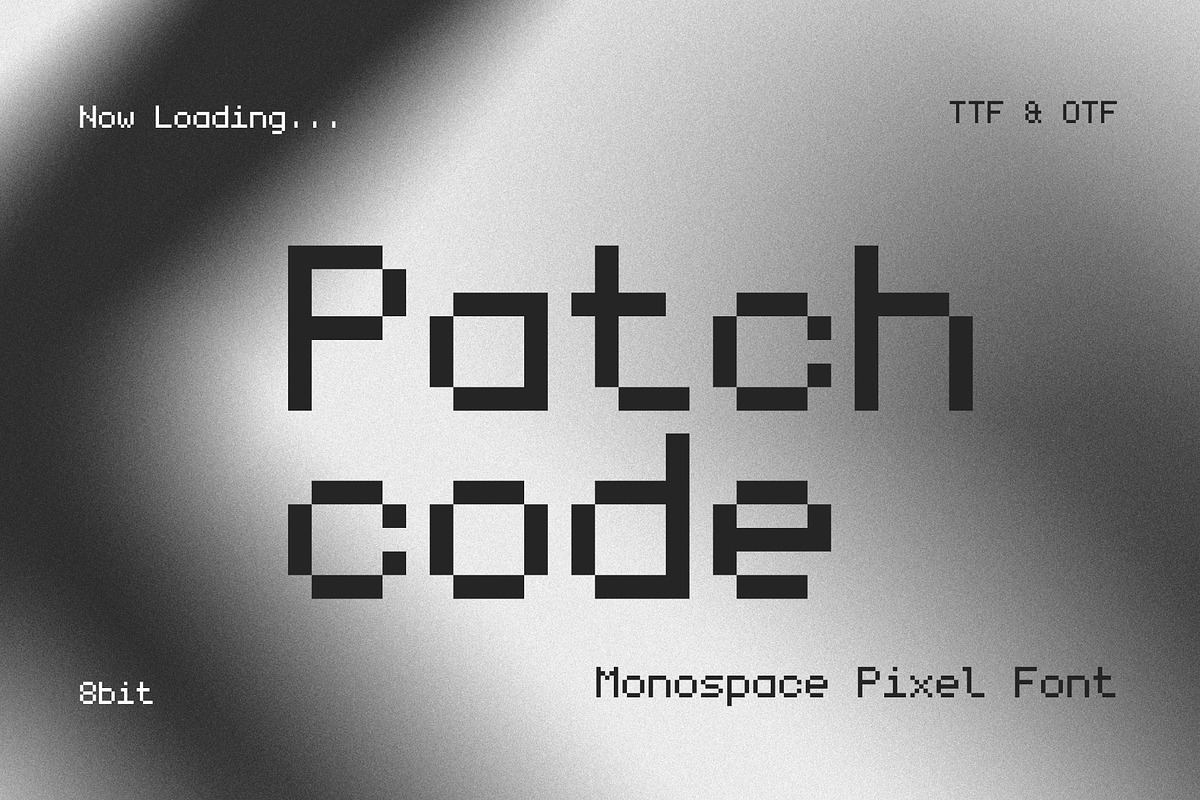 Patchcode - Monospace Computer Font, a Sans Serif Font by HipFonts (Photo 1 of 7)