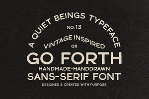Go Forth - Vintage Sans-Serif Font