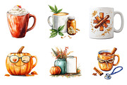 Nurse Fall Harvest Coffee Mug png, an Illustration by CreationArt (Thumbnail 5 of 5)