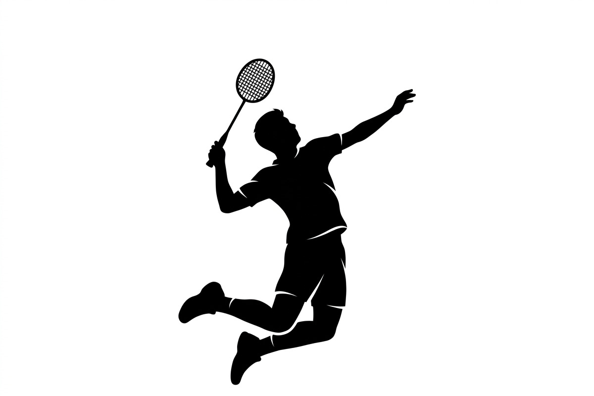 60 Badminton Player Smash Silhouette, a Person Illustration by Amazin_art (Photo 8 of 37)