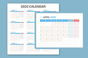 Calendar 2020 Planner Design, a Stationery Template by WORAKAMON Design Studio (Thumbnail 3 of 4)