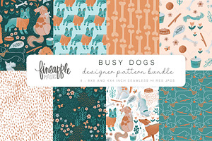 Cute Dog Digital Paper DH