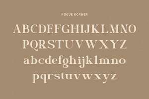 Rogue Korner - Strong Headline Font