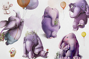 Elephant and Mouse Collection, an Animal Illustration by Eve Farb (Thumbnail 2 of 3)