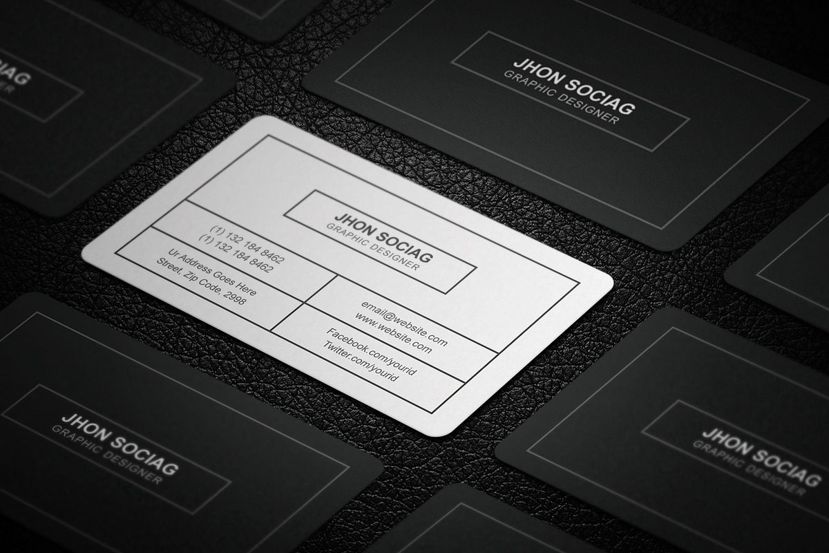 Simple Individual Business Cards, a Business Card Template by Galaxiya (Photo 3 of 8)