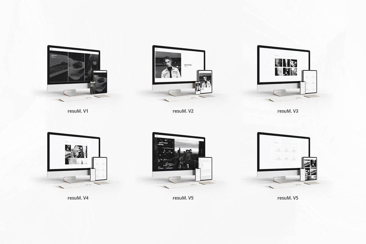 resuM. - Minimal one page template, a WordPress Template by Smart Pixel